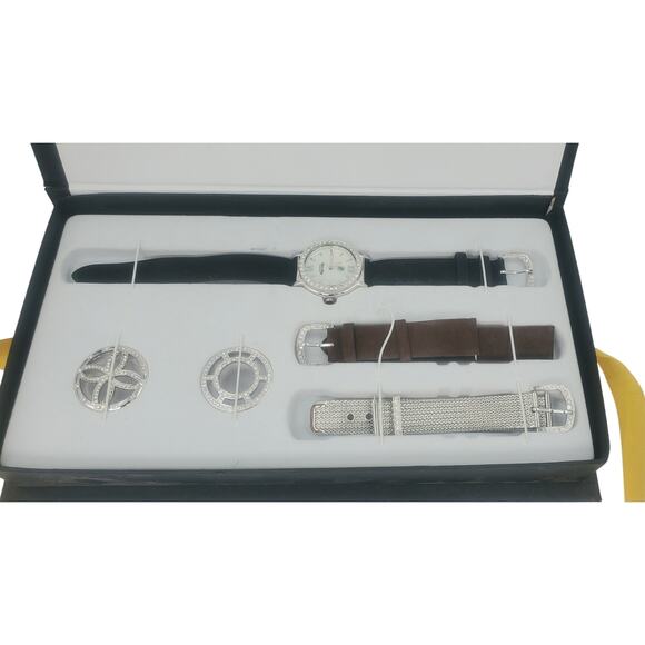 Vintage Victoria Wieck Interchangeable Bands and Bezels Watch Set - Original Box - Picture 2 of 7